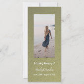 Sage Greenフォト祈りの言葉カード共感表 (正面)