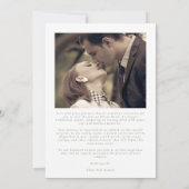 Sage Greenフォーマル書道ブラックタイ写真 セーブザデート (裏面)