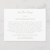 Sage Greenフォーマル Kwrithの結婚詳細 エンクロージャーカード (正面)