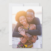 Sage Greenモダン保存日招待状 セーブザデート (裏面)