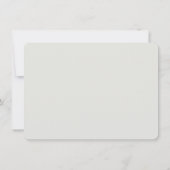 Sage Greenモダン Bridesmaidのプロポーシパーソナライズされたョン ノートカード (裏面)