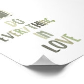 Sage greenラブポスターで何でも行う ポスター (角)