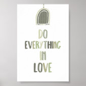 Sage greenラブポスターで何でも行う ポスター (正面)