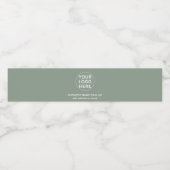 Sage Greenロゴ&文字Lプロモーションビジネス ペットボトルラベル (シングルラベル)