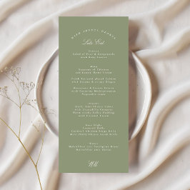 Sage Green伝統的 Writhesh結婚's メニュー