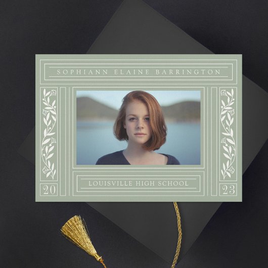 Sage Green卒業写真 案内状