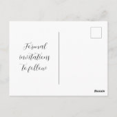 Sage Green書道ファンシーハート保存日 ポストカード (裏面)