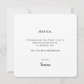 Sage Green書道モダンの花嫁の提案 招待状 (裏面)