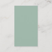 sage green清掃サービスプロフェッショナルロゴ 名刺 (裏面)
