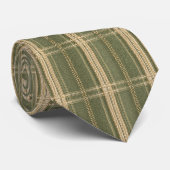 sage green ウィンドウペイン プラッド ネクタイ (ロール)