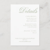 sage green  エンクロージャーカード (正面)