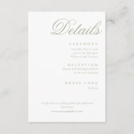 sage green  エンクロージャーカード