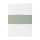 Sage Green | オリジナル ウェディング 招待状ベリーバンド (裏面例)
