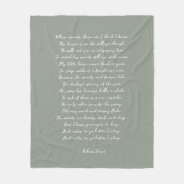 Sage Green オーダーメイド詩 歌詞 引用句 フリースブランケット