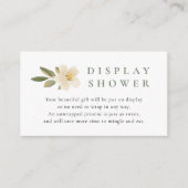 sage green ディスプレイ シャワー カード ヴィンテージ プラム シャワー (正面)