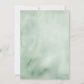  sage green ハイドランジア風船 卒業パーティー招待状 招待状 (裏面)