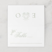 sage green  プレイスカード (外部開封)