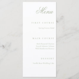 sage green メニュー