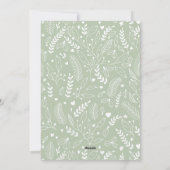 Sage Green モダン Neutral 5写真エレガント シーズンカード (裏面)