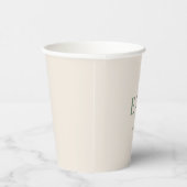 sage green モノグラム | 結婚式 紙コップ (右)