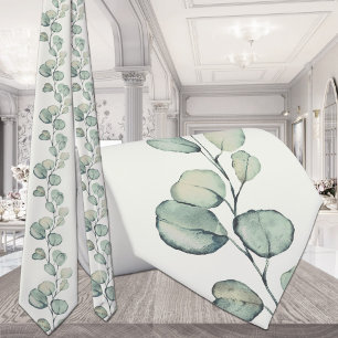  sage green ユーカリのグリーンウェディング ネクタイ