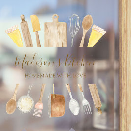  sage green ユーカリの葉のドア ウィンドウサイン