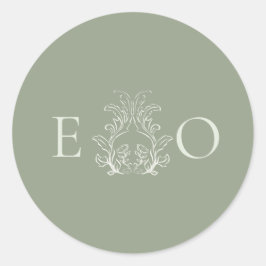 sage green ラウンドシール