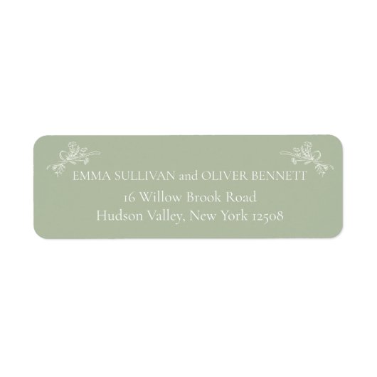 sage green ラベル (正面)