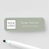 Sage Green ロゴ プロモーション 名札 (インサイチュ)