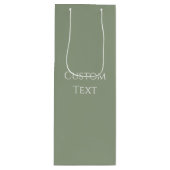 Sage Green  ワインギフトバッグ (正面)