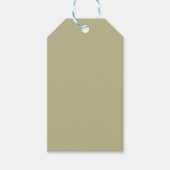 sage green 単色 | クラシック | エレガント ギフトタグ (正面)