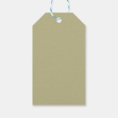 sage green 単色 | クラシック | エレガント ギフトタグ (裏面)