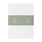 sage green 招待状ベリーバンド (裏面例)
