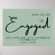 sage green 結婚発表パーティー ウェルカムサイン