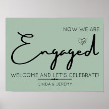  sage green 結婚発表パーティー ウェルカムサイン