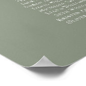Sage Green 12卓 席次表 ポスター (角)