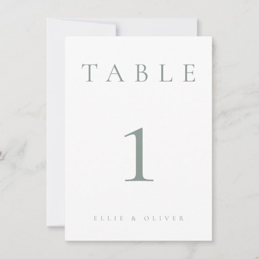 Sage Green 1s/結婚イベントテーブル番号 (正面)