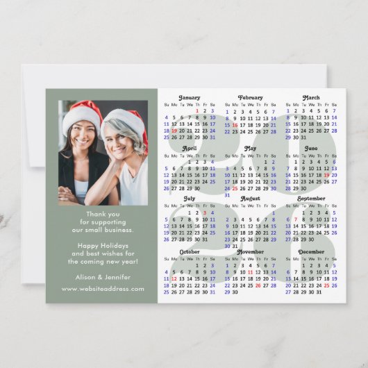 Sage Green 2025カレンモダンダービジネス写真 シーズンカード (正面)