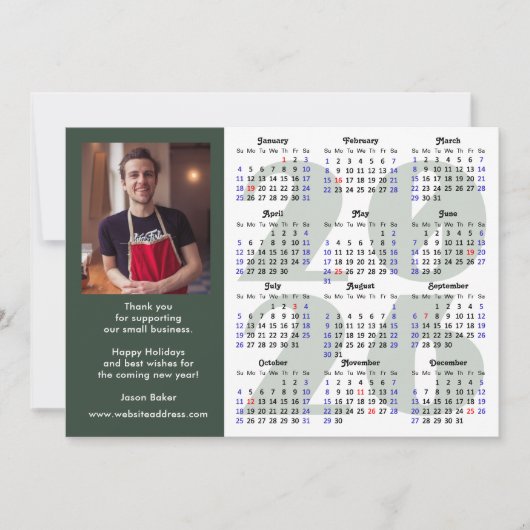 Sage Green 2025カレンモダンダービジネス写真 シーズンカード (正面)