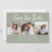 Sage Green 4-Photo 2面結婚付き救日 セーブザデート (正面)