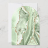 Sage Green Agate First Communion Invitation 招待状 (裏面)