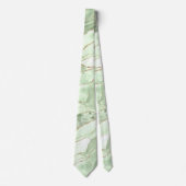 Sage green agate neck tie ネクタイ (正面)