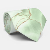 Sage green agate neck tie ネクタイ (ロール)