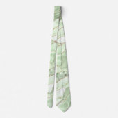 Sage green agate neck tie ネクタイ (裏面)