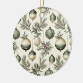 Sage Green and Gold Christmas Ornaments セラミックオーナメント (左)