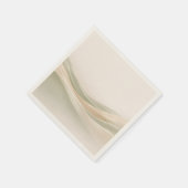 Sage Green and Ivory スタンダードカクテルナプキン (角)