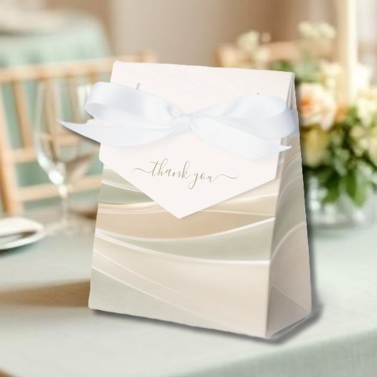 Sage Green and Ivory Favor Boxes フェイバーボックス