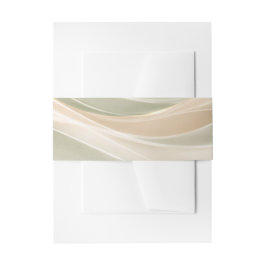 Sage Green and Ivory Wedding  招待状ベリーバンド