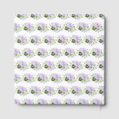 Sage Green and Purple Floral Baby Shower ゲストブック (裏面)