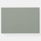 Sage Green Anyフォト白黒結婚ズ ゲストブック (裏面)